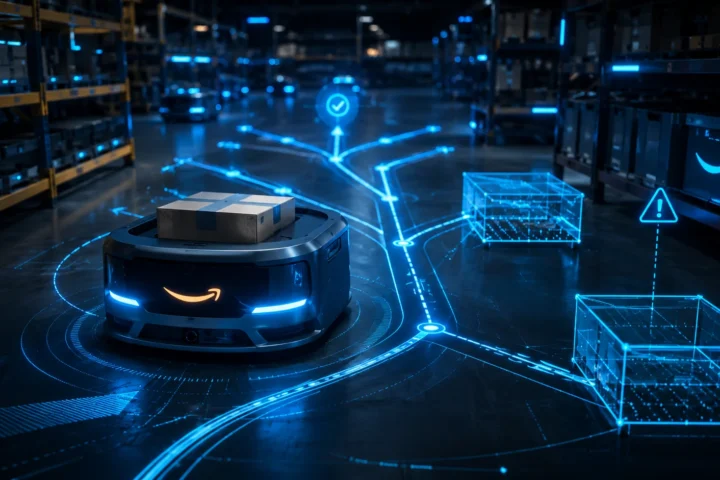 Robô de IA da Amazon decide rotas sozinho