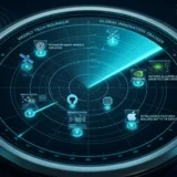 Tela de radar ciano com blips marcando as principais notícias de tecnologia da semana de 1 a 8 de setembro de 2026