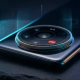 Massive circular camera module of Xiaomi 18 Ultra with red Leica badge and titanium knurled ring